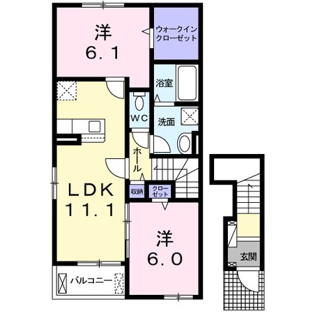 イースタンヒルの物件間取画像